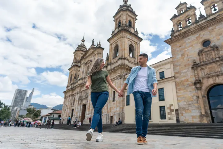 Personas en el Centro de Bogotá